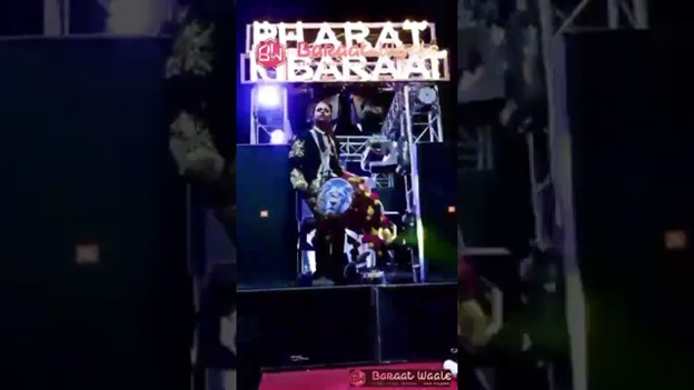 Baraat on wheels for wedding