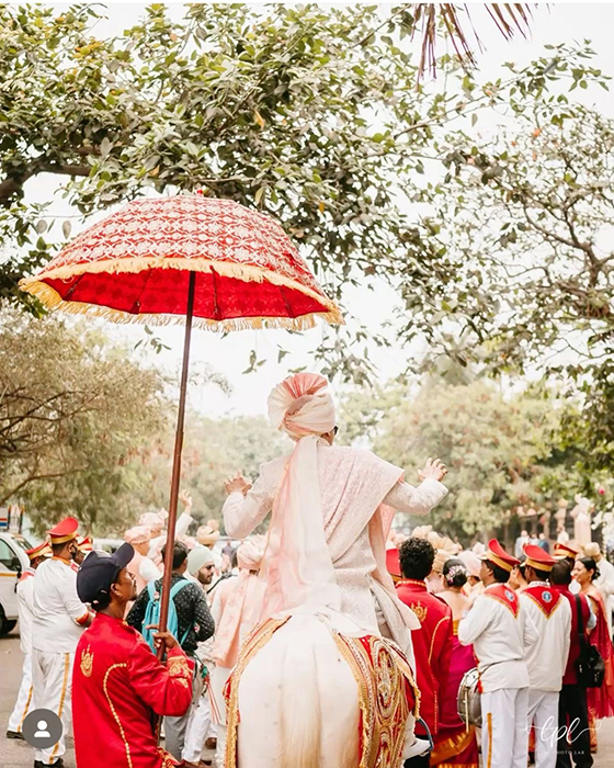 Traditional wedding ceremony moment